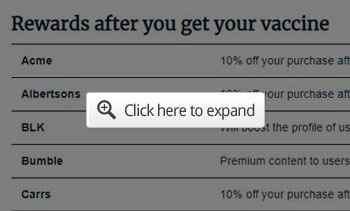 rewards after you get your vaccine